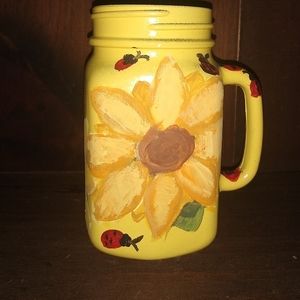 Hand painted Sunflower Mug
